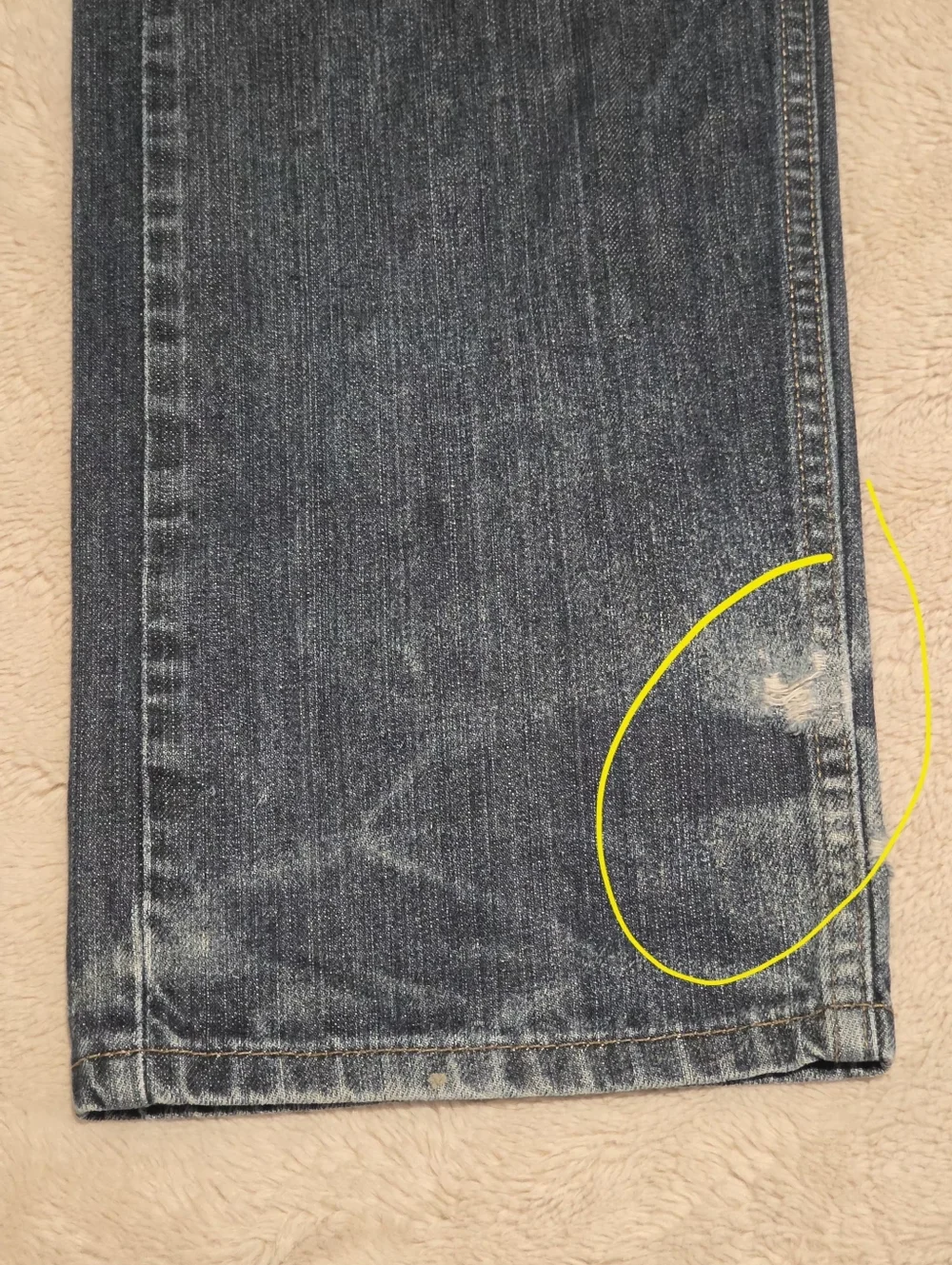 Levi's 505 Men's Blue Straight-Leg Jeans Size 34X30